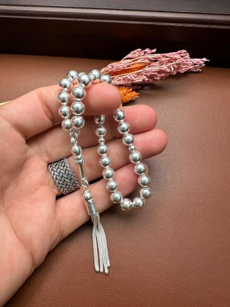 Küre Model Gümüş Tesbih