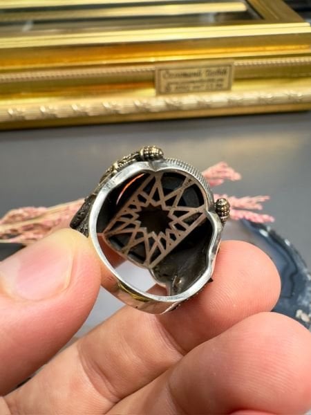 Özel Tasarım Ayyıldız Model Gümüş Yüzük