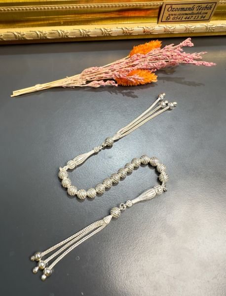 Küre Model Gümüş Zaza Tesbih