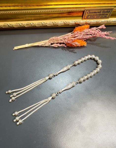 Küre Model Gümüş Zaza Tesbih