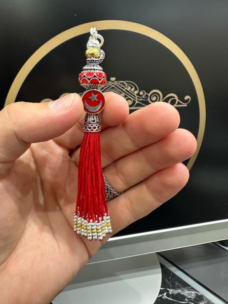 Özel Tasarım Kırmızı Renk Osmanlı Saray Püskül
