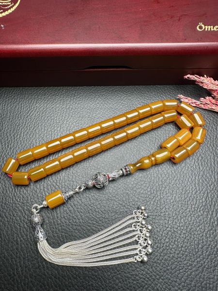 Yakup Kara Çubuk Sıkma Kehribar Tesbih