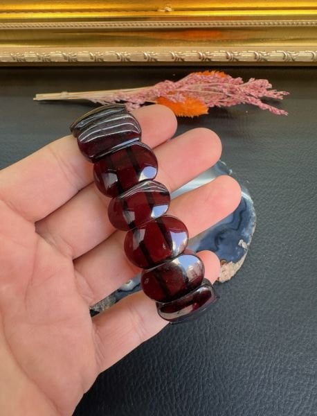 Rolex Model Damla Kehribar Yetişkin Bileklik