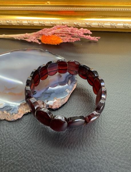 Rolex Model Damla Kehribar Yetişkin Bileklik