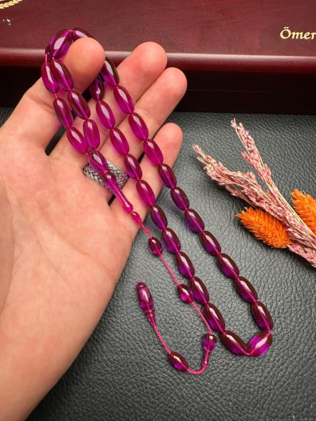 Kapsül Model Ateş  Kehribar Tesbih