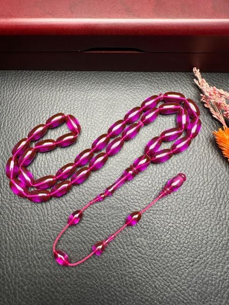 Kapsül Model Ateş  Kehribar Tesbih