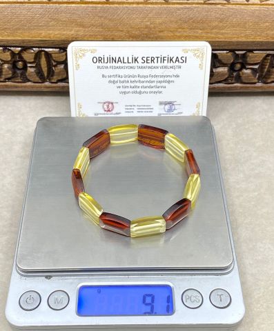 Baltık Damla Kehribar Yetişkin Bileklik