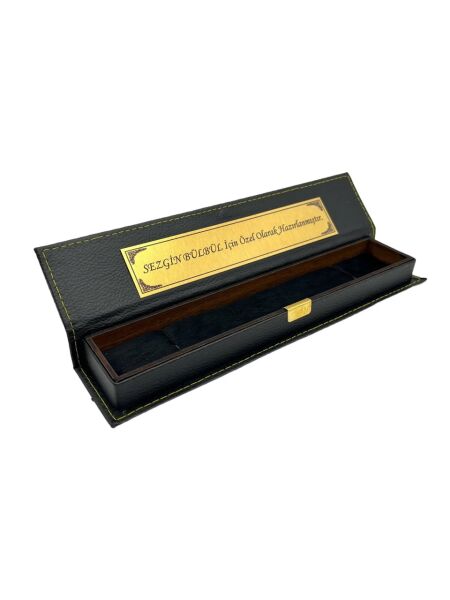 Ahşap Deri Kaplamalı Mıknatıslı Tesbih Kutusu