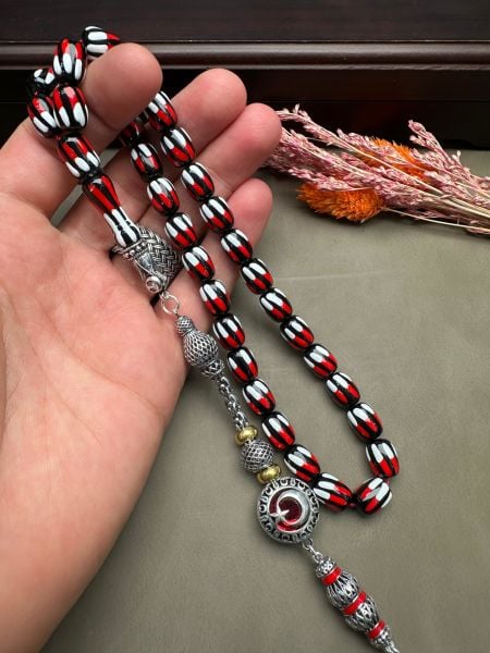 Kapsül Model Taraftar Milli Takım Sıkma Kehribar Tesbih