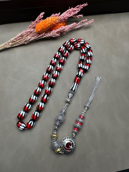 Kapsül Model Taraftar Milli Takım Sıkma Kehribar Tesbih