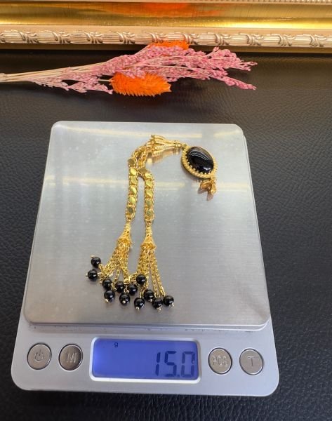 Özel Tasarım Altın Yaldız Kaplama Gümüş Püskül