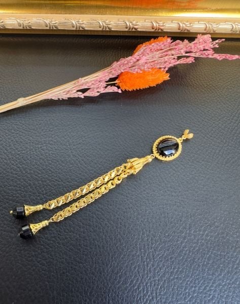 Özel Tasarım Altın Yaldız Kaplama Gümüş Püskül