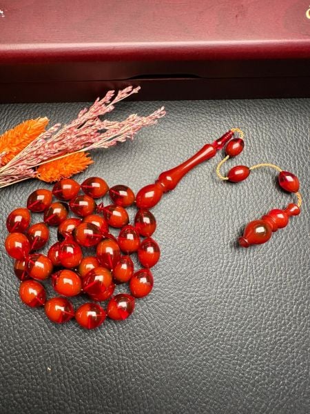 Kapsül Model  Sıkma Kehribar Tesbih