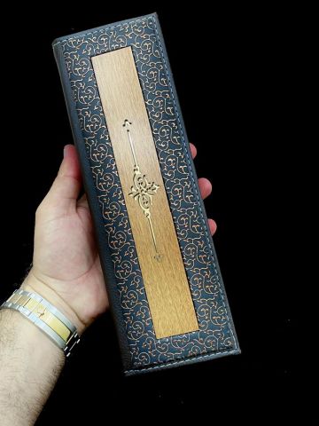 Ahşap Deri Kaplamalı Mıknatıslı Tesbih Kutusu