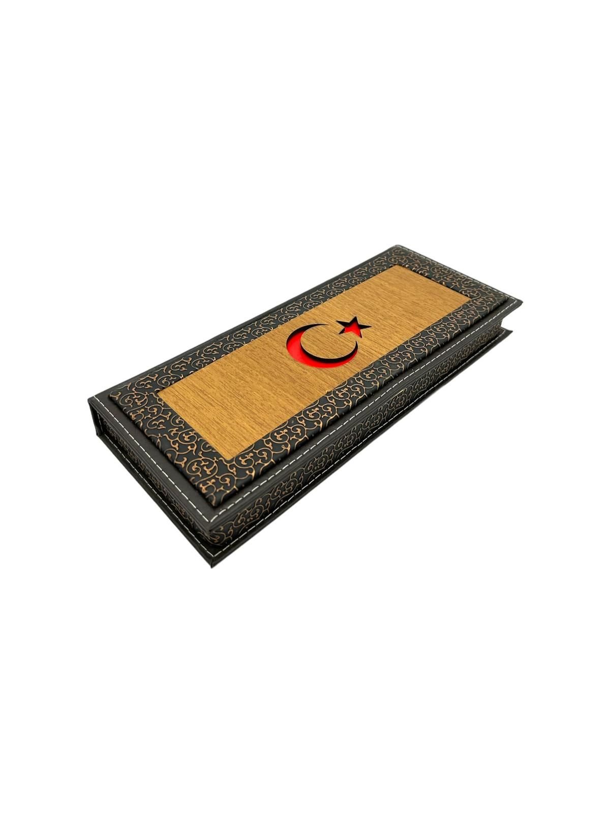 Ahşap 3'lü Mıknatıslı Tesbih Kutusu