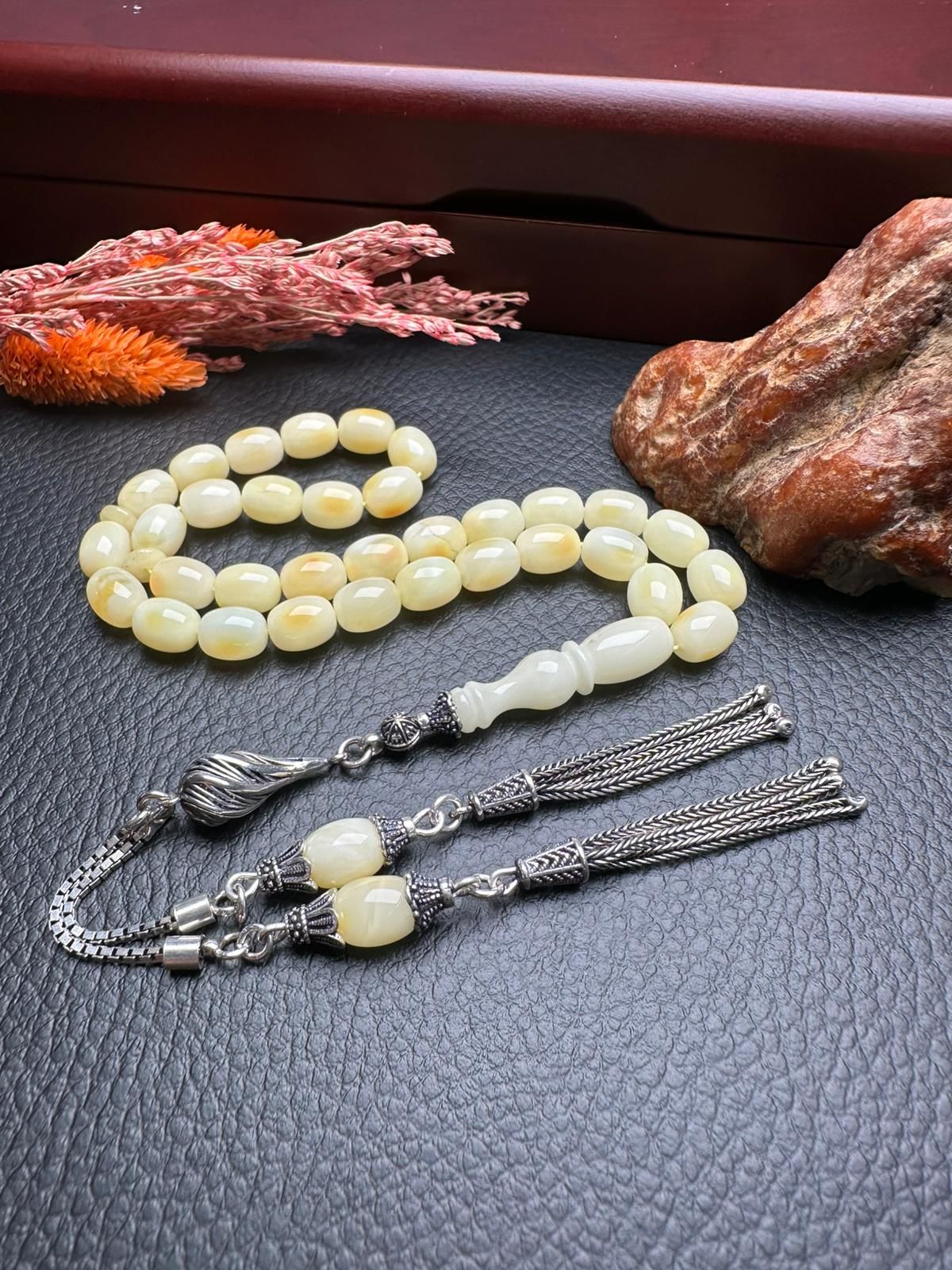 Rus Kaya Damla Kehribar Tesbih