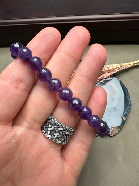 Ametist Doğal Taş Bileklik