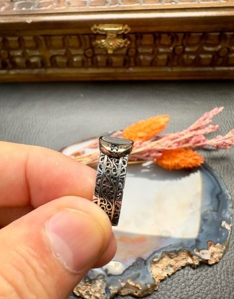 Üç Hilal Özel Tasarım Gümüş Yüzük