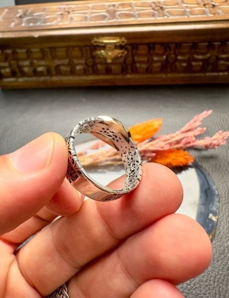 Üç Hilal Özel Tasarım Gümüş Yüzük