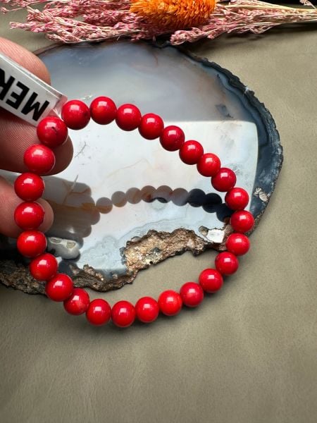 Mercan Doğal Taş Bileklik