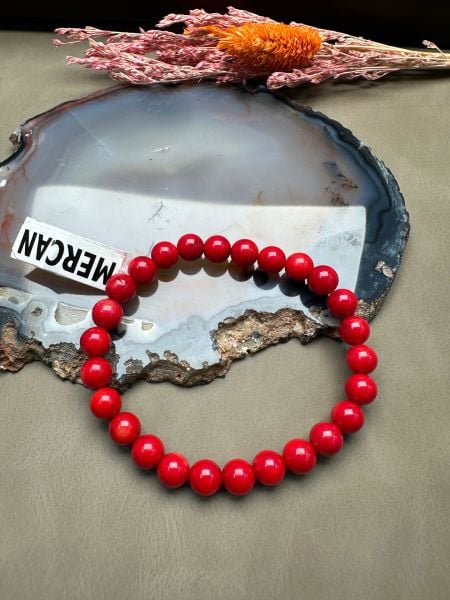 Mercan Doğal Taş Bileklik