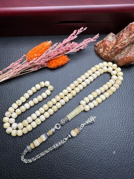 Rus Kaya 99 Luk Damla Kehribar Tesbih