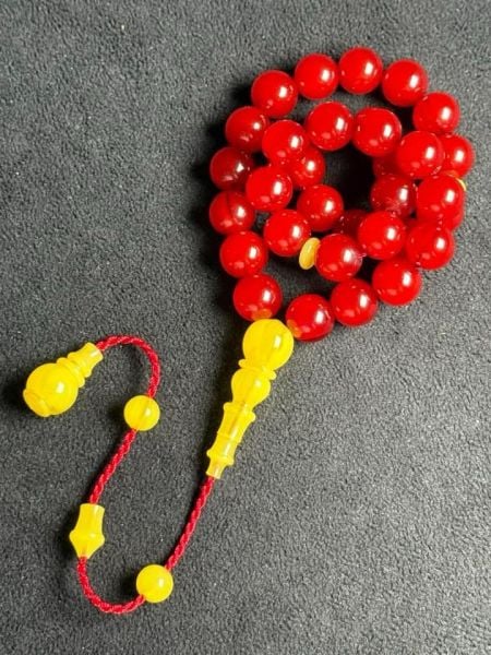 Osman Kiraz Usta Dizayn Osmanlı Sıkma Kehribar Tesbih