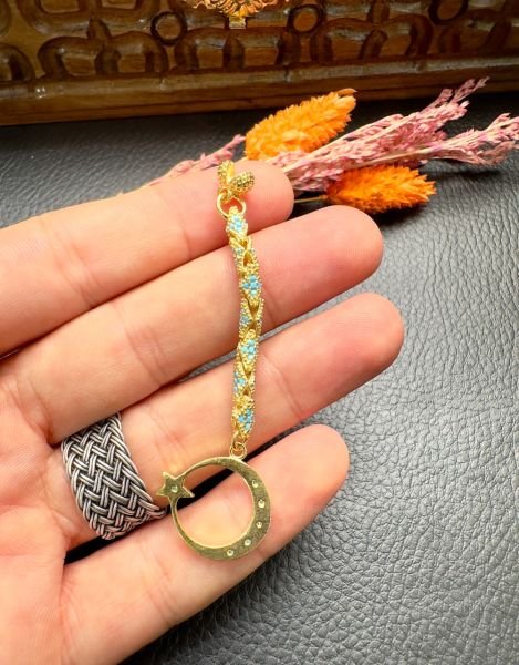 Özel Tasarım Diamond Model Gümüş Püskül