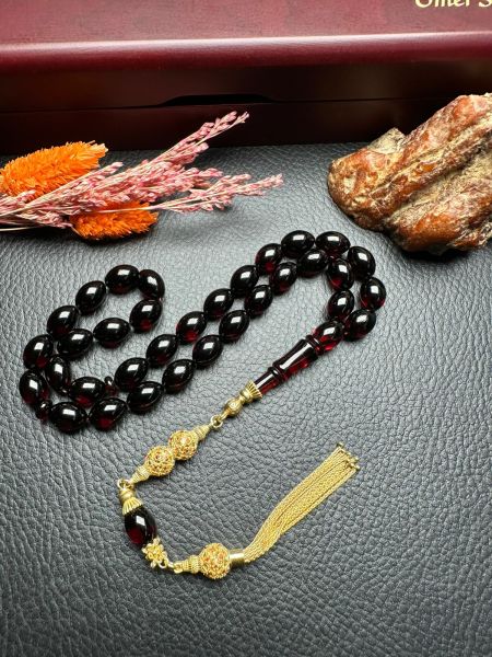 Rus Kaya Damla Kehribar Tesbih