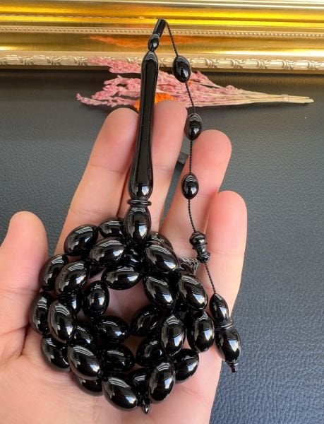 Beyzi Model Sade Erzurum Oltu Taşı Tesbih