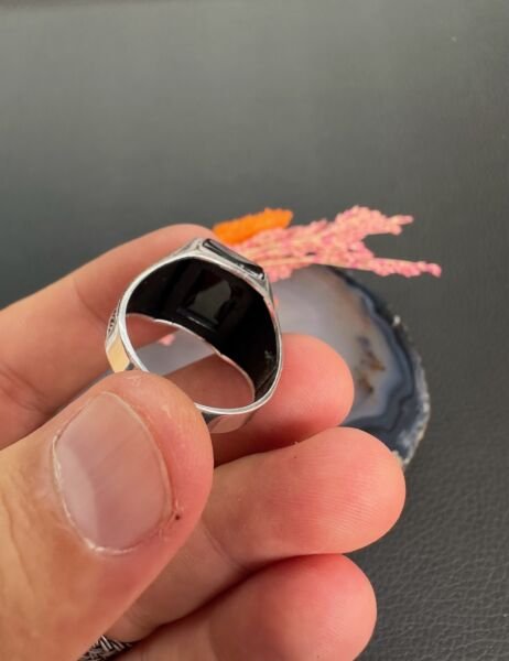 Özel Zülfikar Kılıç Tasarım Gümüş Erkek Yüzük