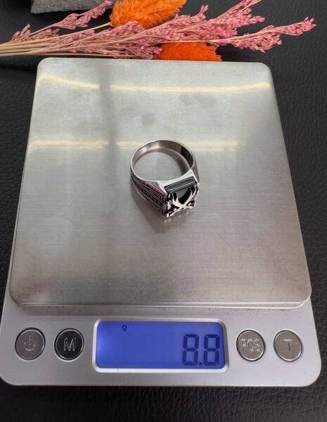 Özel Zülfikar Kılıç Tasarım Gümüş Erkek Yüzük