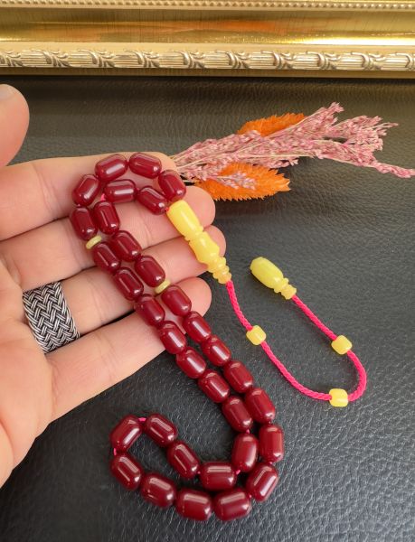 Kapsül Model Osmanlı Kolye Benzetmesi Ateşi Sıkma Kehribar Tesbih