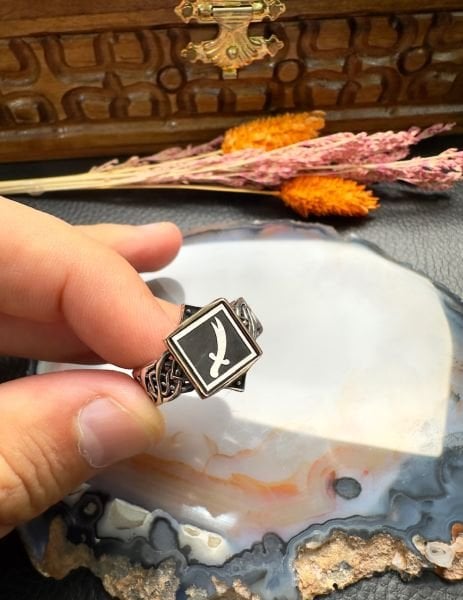 Özel Zülfikar Tasarım Gümüş Yüzük