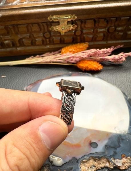 Özel Zülfikar Tasarım Gümüş Yüzük