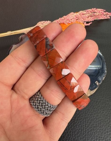 Jasper Taşı Doğal Taş Bilekliik