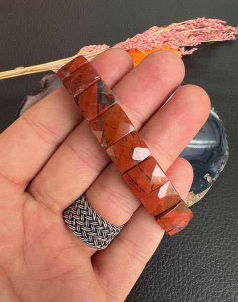 Jasper Taşı Doğal Taş Bilekliik