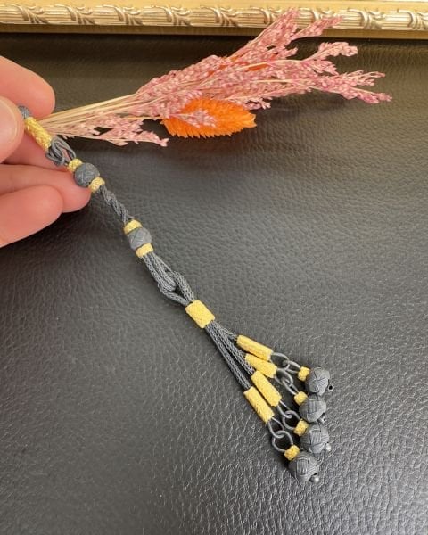 Çakırbeyli Model Sarı Siyah Renk  Kazaz Püskül