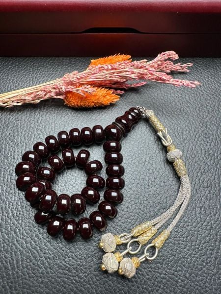 Osmanlı Benzetme Sıkma Kehribar Tesbih