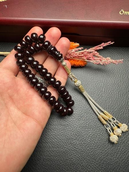 Osmanlı Benzetme Sıkma Kehribar Tesbih