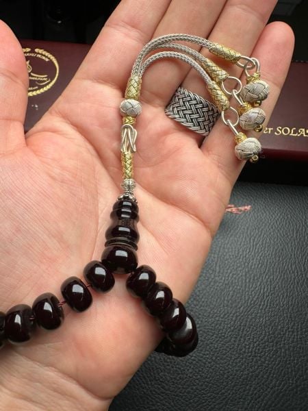 Osmanlı Benzetme Sıkma Kehribar Tesbih