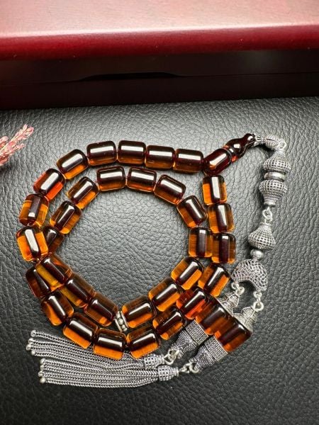 Osmanlı Benzetme Çubuk Sıkma Kehribar Tesbih