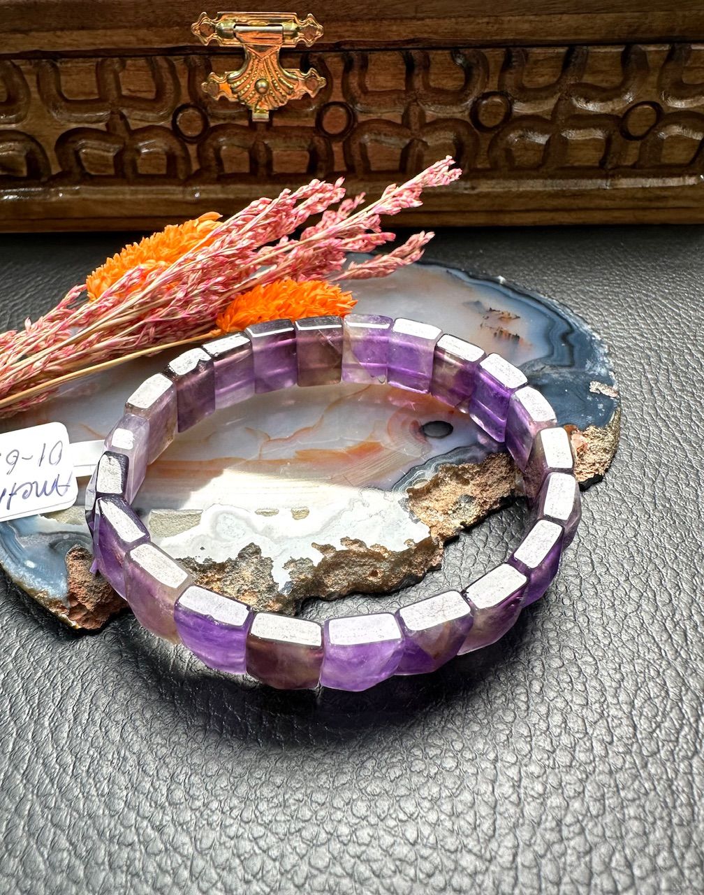 Ametist Doğal Taş Bileklik