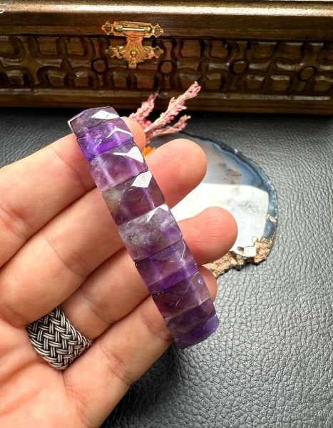 Ametist Doğal Taş Bileklik