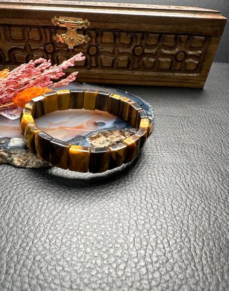 Kaplan Gözü Doğal Taş Bileklik