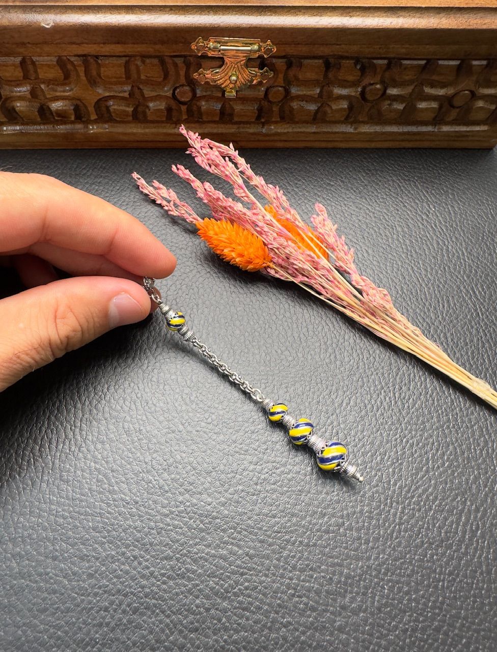 Özel Tasarım Mineli Gümüş Püskül