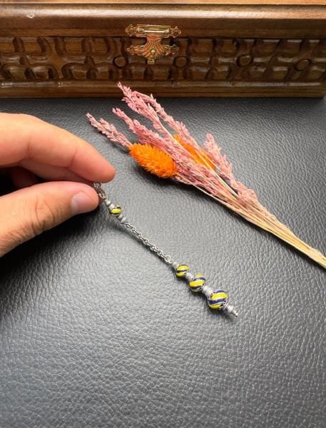 Özel Tasarım Mineli Gümüş Püskül