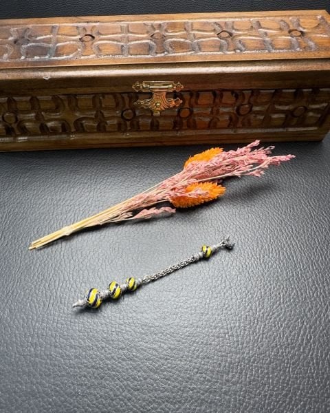 Özel Tasarım Mineli Gümüş Püskül