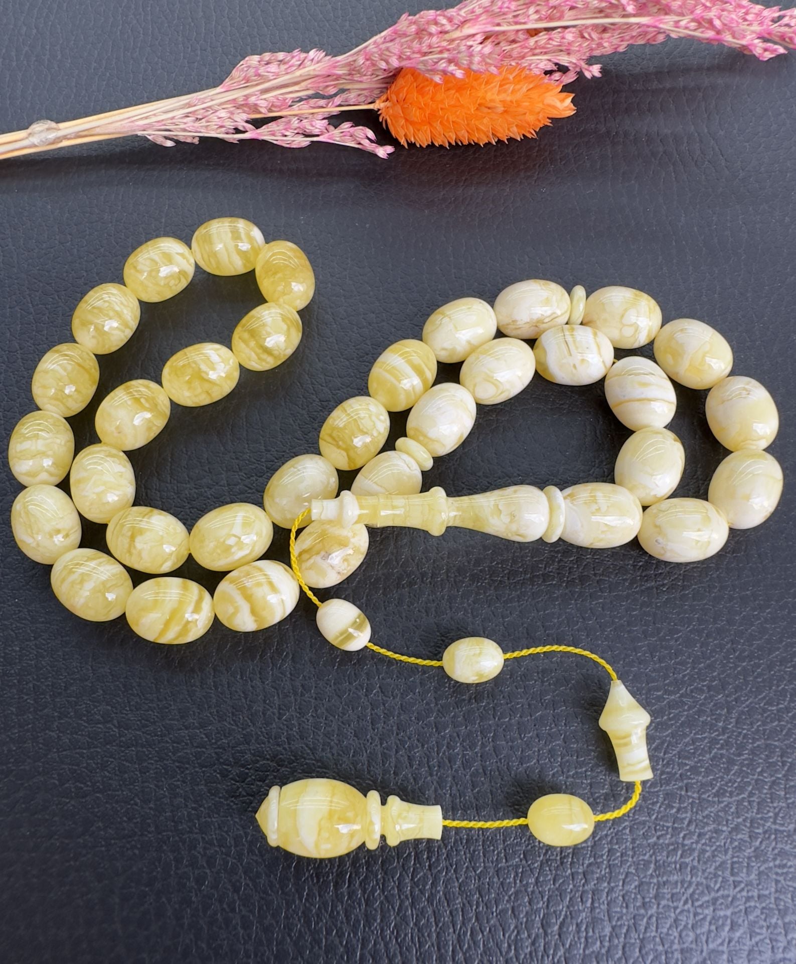 Osman Kiraz Usta İşçiliği Tiger Rus Tek Kaya Damla Kehribar