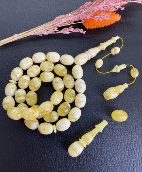 Osman Kiraz Usta İşçiliği Tiger Rus Tek Kaya Damla Kehribar